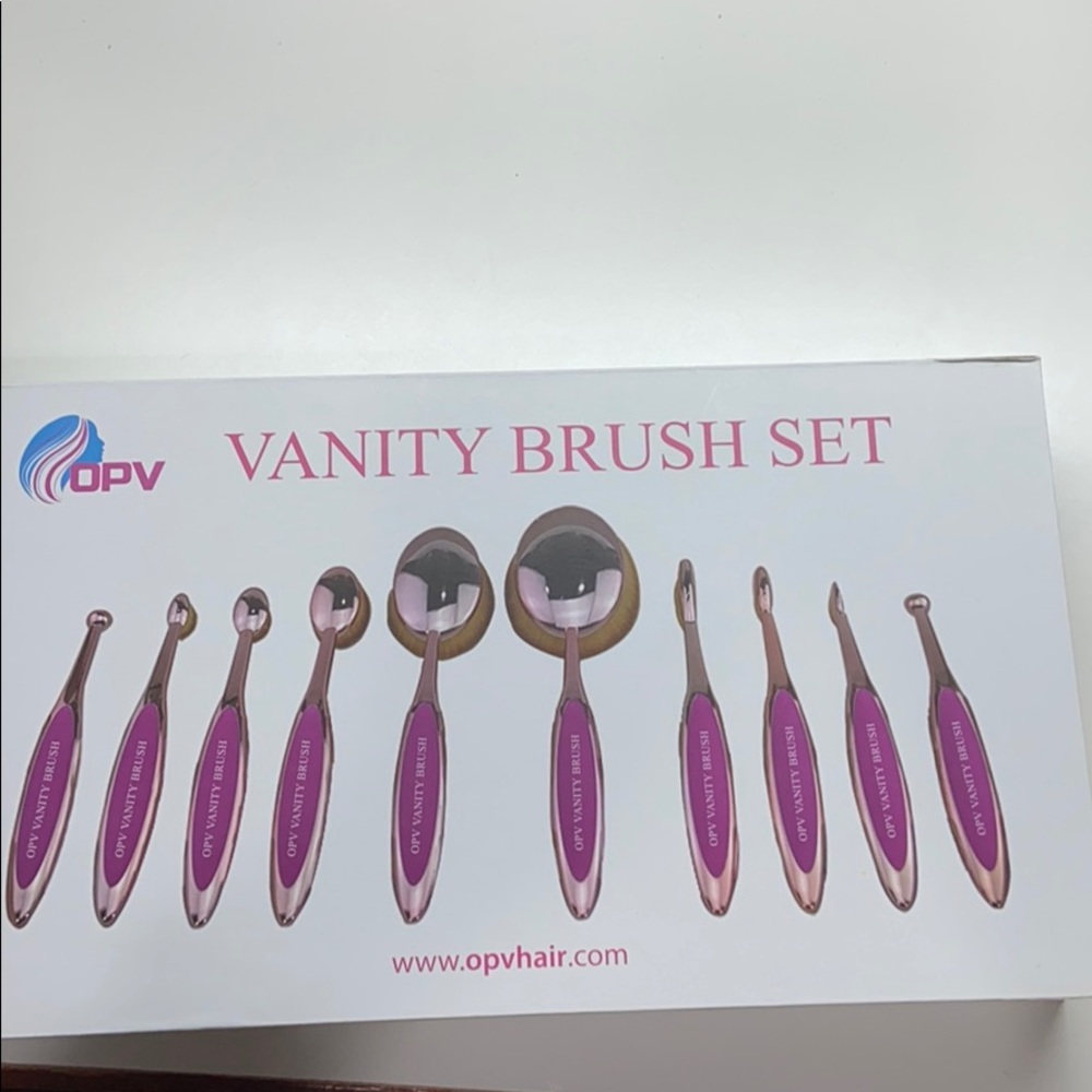 New in box OPV Vanity Brush Set -10 brushes